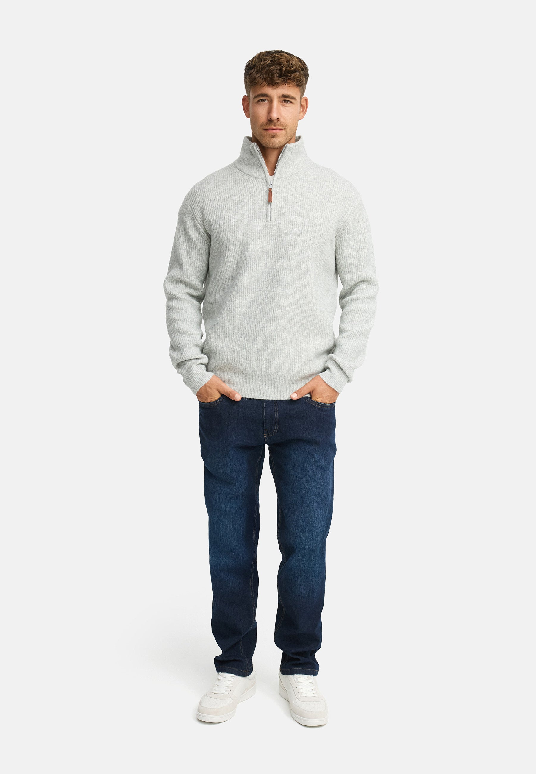 Strickpullover INPeace Half Zip Produktbild