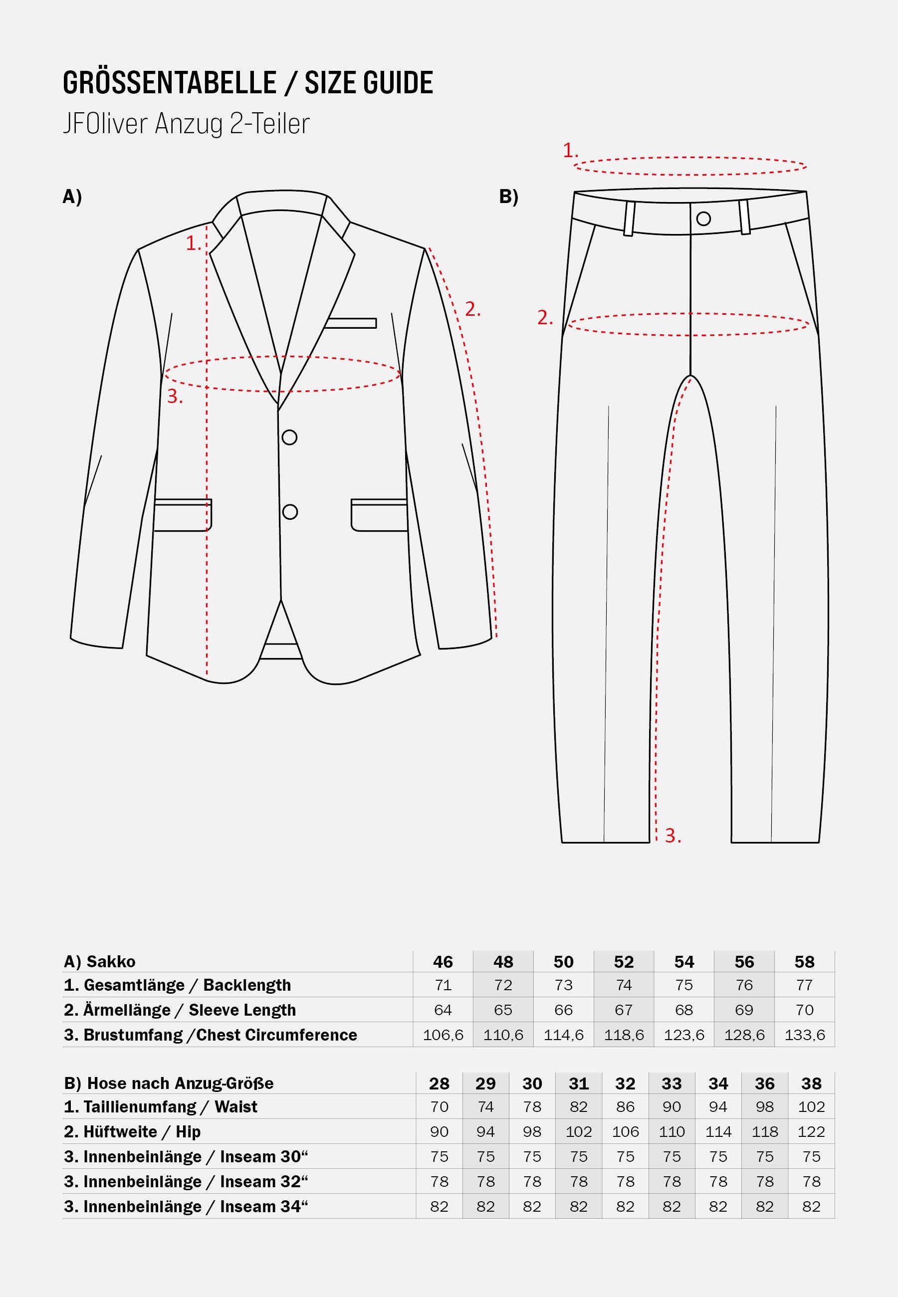 Anzug 2-Teiler JFOliver SET Produktbild